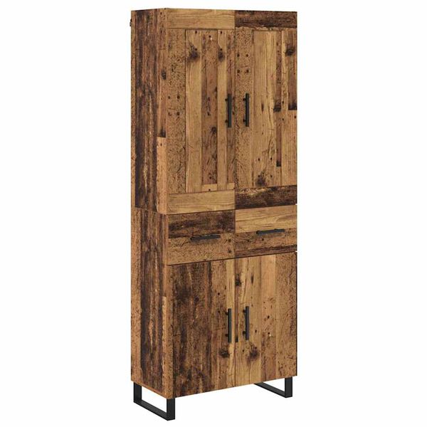 vidaXL Highboard &Pi;&alpha;&lambda;&iota;ό &xi;ύ&lambda;&omicron; 69,5 x 34 x 180 &epsilon;&kappa;. &Epsilon;&pi;&epsilon;&xi;&epsilon;&rho;&gamma;&alpha;&sigma;&mu;έ&nu;&omicron; &xi;ύ&lambda;&omicron;