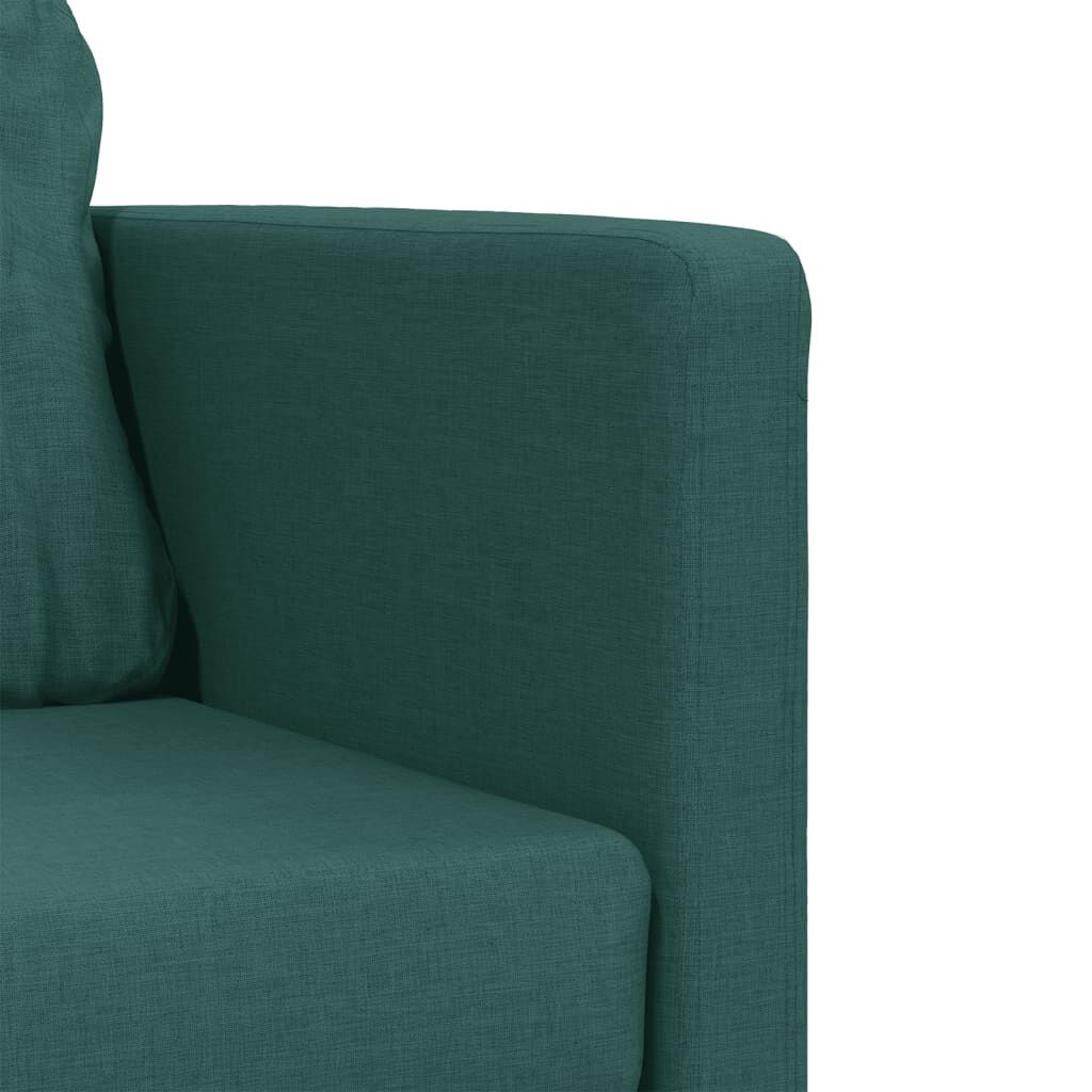 vidaXL Καναπές-Κρεβάτι Δαπέδου 2 σε 1 Πράσινος 112x174x55 εκ. Ύφασμα