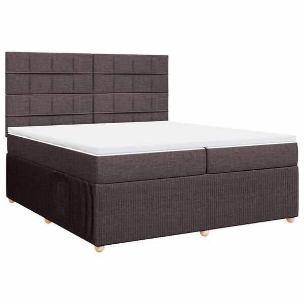 vidaXL &Kappa;&rho;&epsilon;&beta;ά&tau;&iota; Boxspring &mu;&epsilon; &Sigma;&tau;&rho;ώ&mu;&alpha; &Sigma;&kappa;&omicron;ύ&rho;&omicron; &Kappa;&alpha;&phi;έ 200x200 &epsilon;&kappa;. &Upsilon;&phi;&alpha;&sigma;&mu;ά&tau;&iota;&nu;&omicron;
