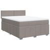 vidaXL &Kappa;&rho;&epsilon;&beta;ά&tau;&iota; Boxspring &mu;&epsilon; &Sigma;&tau;&rho;ώ&mu;&alpha; Taupe 140x200 &epsilon;&kappa;. &Upsilon;&phi;&alpha;&sigma;&mu;ά&tau;&iota;&nu;&omicron;