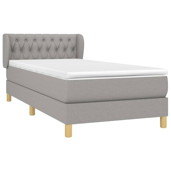 vidaXL &Kappa;&rho;&epsilon;&beta;ά&tau;&iota; Boxspring &mu;&epsilon; &Sigma;&tau;&rho;ώ&mu;&alpha; &Alpha;&nu;&omicron;&iota;&chi;&tau;ό &Gamma;&kappa;&rho;&iota; 90x190 &epsilon;&kappa;. &Upsilon;&phi;&alpha;&sigma;&mu;ά&tau;&iota;&nu;&omicron;