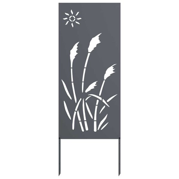 vidaXL Διακοσμητική Πλάκα Κήπου Άλλο Ανθρακί 50 x 140 cm