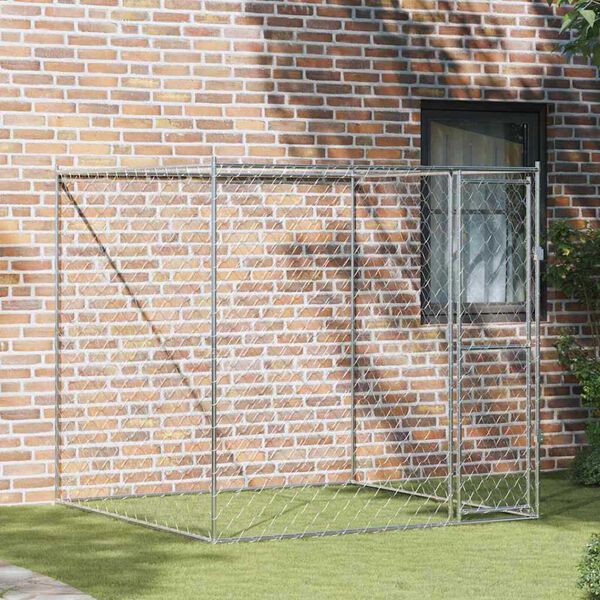 vidaXL Κλουβί σκύλου 2 x 2 x 2 m Ατσάλι