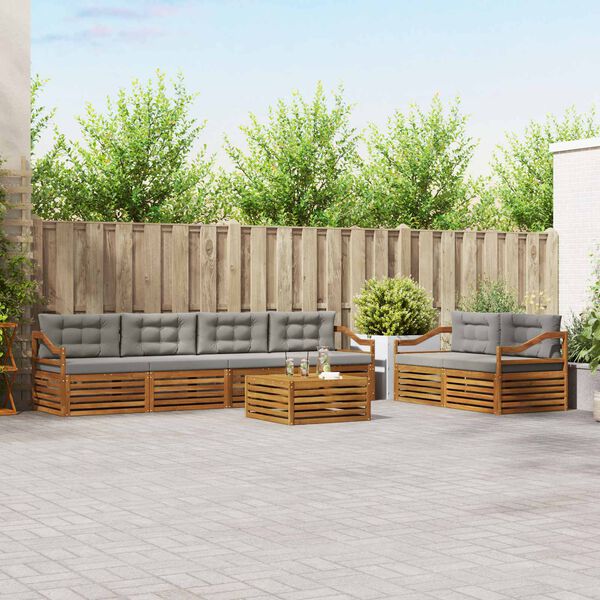 vidaXL &Sigma;&epsilon;&iota;&rho;ά &Kappa;&alpha;&nu;&alpha;&pi;έ &Epsilon;&xi;&omega;&tau;&epsilon;&rho;&iota;&kappa;&omicron;ύ 7 pcs &Phi;&upsilon;&sigma;&iota;&kappa;ό &kappa;&alpha;&iota; &Alpha;&nu;&omicron;&iota;&chi;&tau;ό &Gamma;&kappa;&rho;&iota;