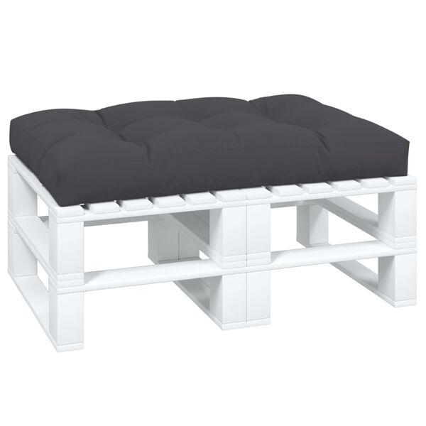 vidaXL Μαξιλάρι Παλέτας Ανθρακί 120 x 80 x 12 εκ. Υφασμάτινο