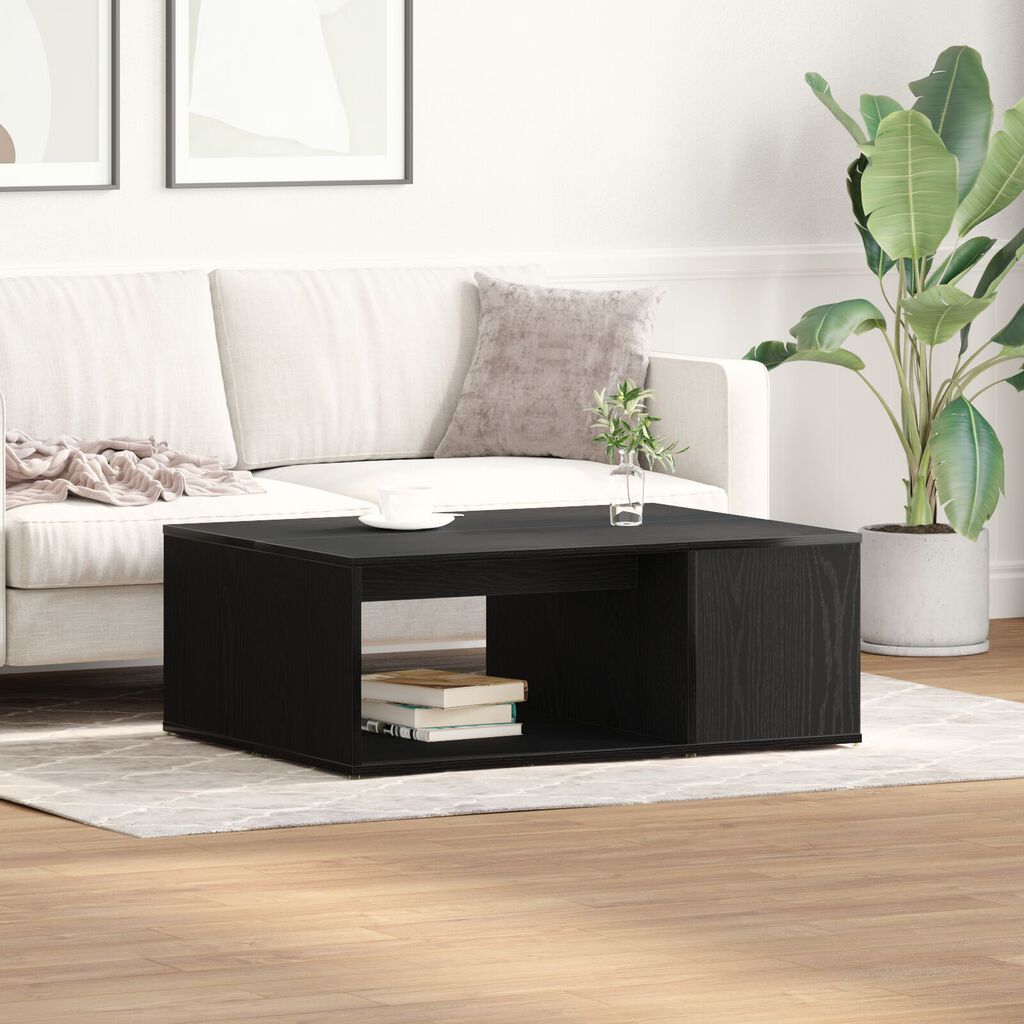 vidaXL Τραπεζάκι Σαλονιού Μαύρης Βελανιδιάς 90x67x33 εκ. Επεξεργασμένο Ξύλο