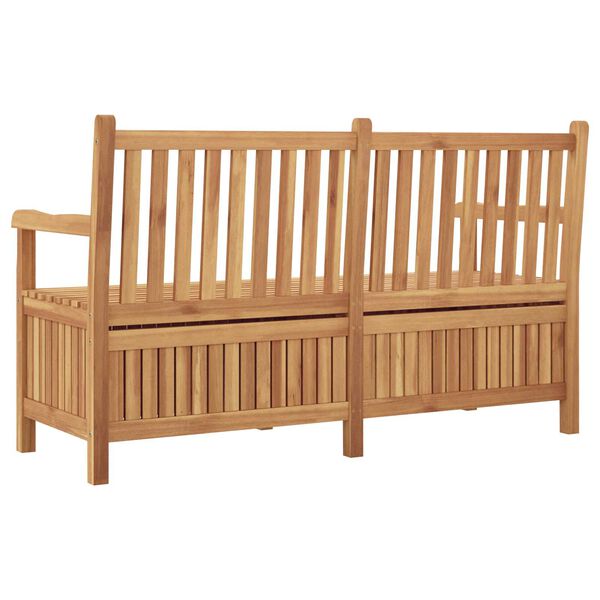 vidaXL Πάγκος Αποθήκευσης Κήπου Καφέ 150 x 60 x 90 εκ Μασίφ ξύλο teak