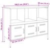 vidaXL Ντουλάπι Μαύρο 100,5x39x79 εκ. από Χάλυβα