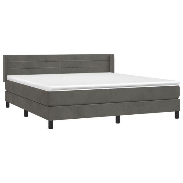 vidaXL &Kappa;&rho;&epsilon;&beta;ά&tau;&iota; Boxspring &mu;&epsilon; &Sigma;&tau;&rho;ώ&mu;&alpha; &Sigma;&kappa;&omicron;ύ&rho;&omicron; &Gamma;&kappa;&rho;&iota; 160x200 &epsilon;&kappa;. &Beta;&epsilon;&lambda;&omicron;ύ&delta;&iota;&nu;&omicron;