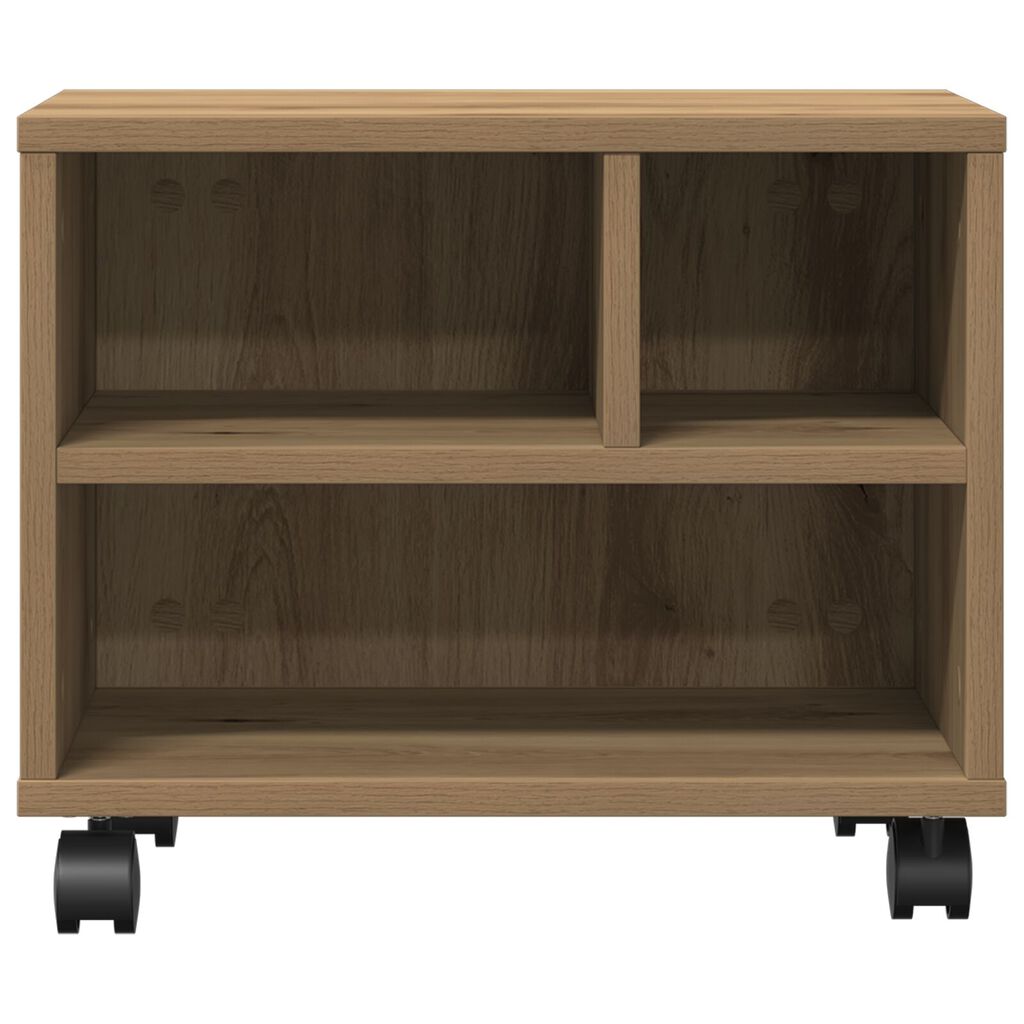 vidaXL Βάση Εκτυπωτών με Ρόδες Artisan Oak 41x32x33,5 εκ