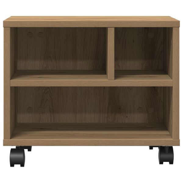 vidaXL Βάση Εκτυπωτών με Ρόδες Artisan Oak 41x32x33,5 εκ
