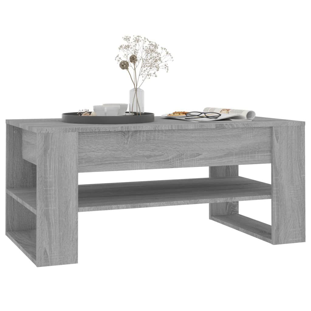 vidaXL Τραπεζάκι Σαλονιού Γκρι Sonoma 102x55x45 εκ. Επεξεργασμένο Ξύλο