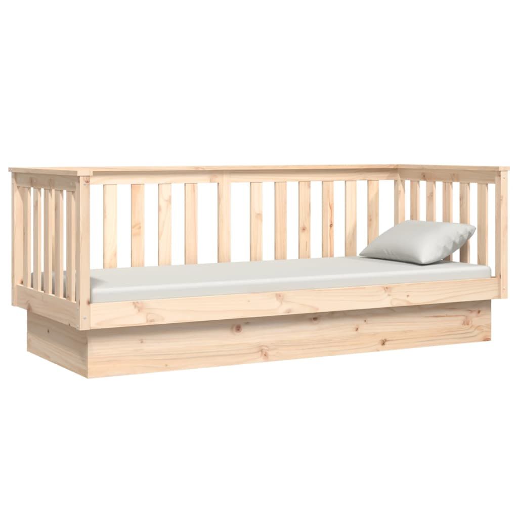 vidaXL Κρεβάτι ημέρας χωρίς στρώμα 75x190 cm Στερεό ξύλο πεύκο