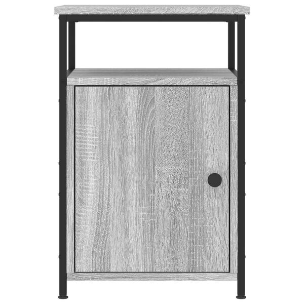 vidaXL Κομοδίνα 2 τεμ. Γκρι Sonoma 40x42x60εκ. από Επεξεργασμένο Ξύλο