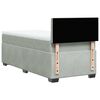 vidaXL Κρεβάτι Boxspring με Στρώμα Ανοιχτό Γκρι 80x200 εκ. Βελούδινο
