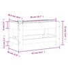 vidaXL Υποπόδιο Κήπου 62 x 30 x 32 εκ. από Μασίφ Ξύλο Ψευδοτσούγκας
