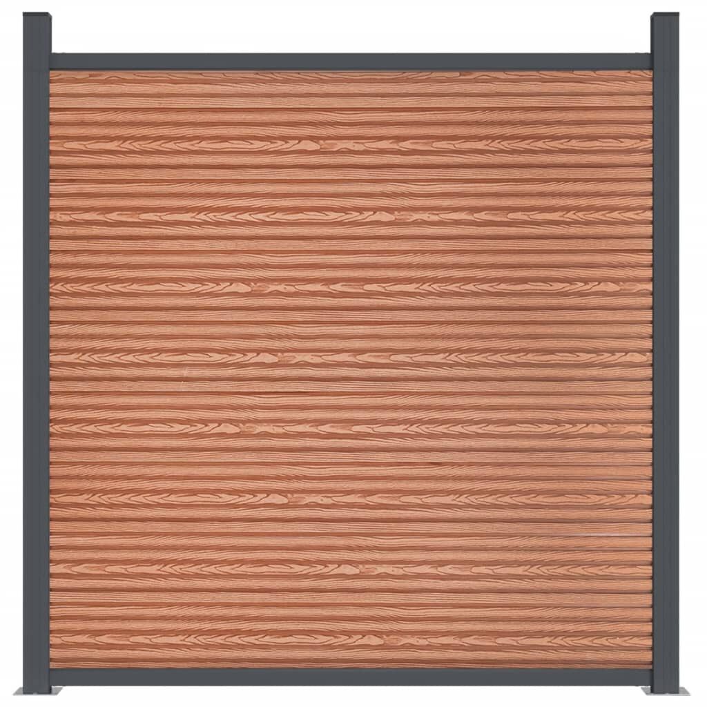 vidaXL Πάνελ Περίφραξης Καφέ 526 x 186 εκ. από WPC