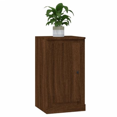 vidaXL Ντουλάπια 2 τεμ. Καφέ Δρυς 37,5x35,5x67,5 εκ Επεξεργ. Ξύλο