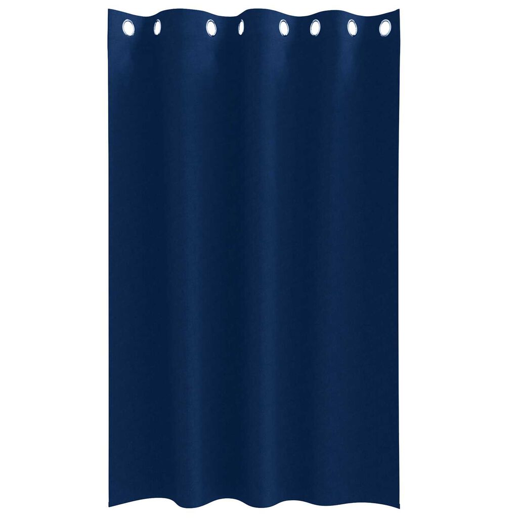 vidaXL Κουρτίνες 2 pcs Σκούρο Μπλε 175 x 140 εκ. Πολυεστέρας