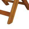 vidaXL Σετ Επίπλων Bistro Πτυσσόμενο 3 τεμ. Ξύλο Ακακίας με Μαξιλάρια