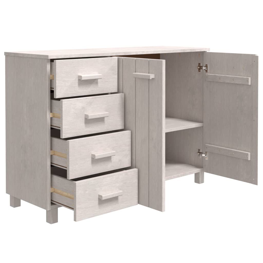 vidaXL Ντουλάπι HAMAR Λευκό 113 x 40 x 80 εκ. από Μασίφ Ξύλο Πεύκου