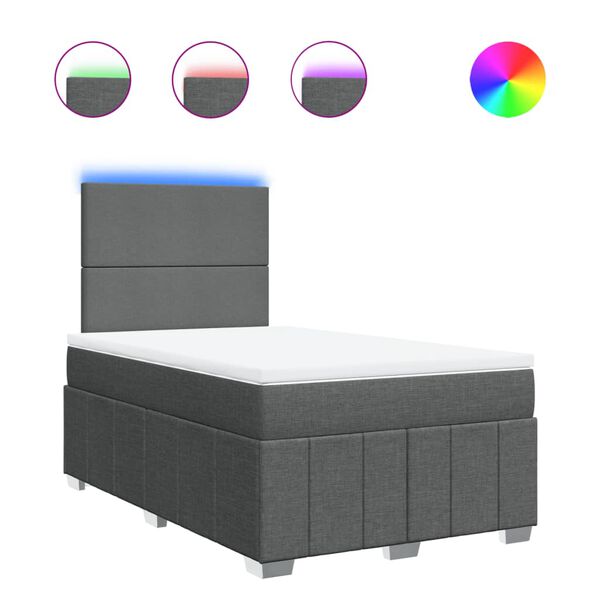 vidaXL &Kappa;&rho;&epsilon;&beta;ά&tau;&iota; Boxspring &mu;&epsilon; &Sigma;&tau;&rho;ώ&mu;&alpha; &Sigma;&kappa;&omicron;ύ&rho;&omicron; &Gamma;&kappa;&rho;&iota; 120x200 &epsilon;&kappa;. &Upsilon;&phi;&alpha;&sigma;&mu;ά&tau;&iota;&nu;&omicron;