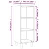vidaXL Ντουλάπι Καπνιστή Δρυς 34,5 x 32,5 x 90 εκ. Επεξεργασμένο Ξύλο