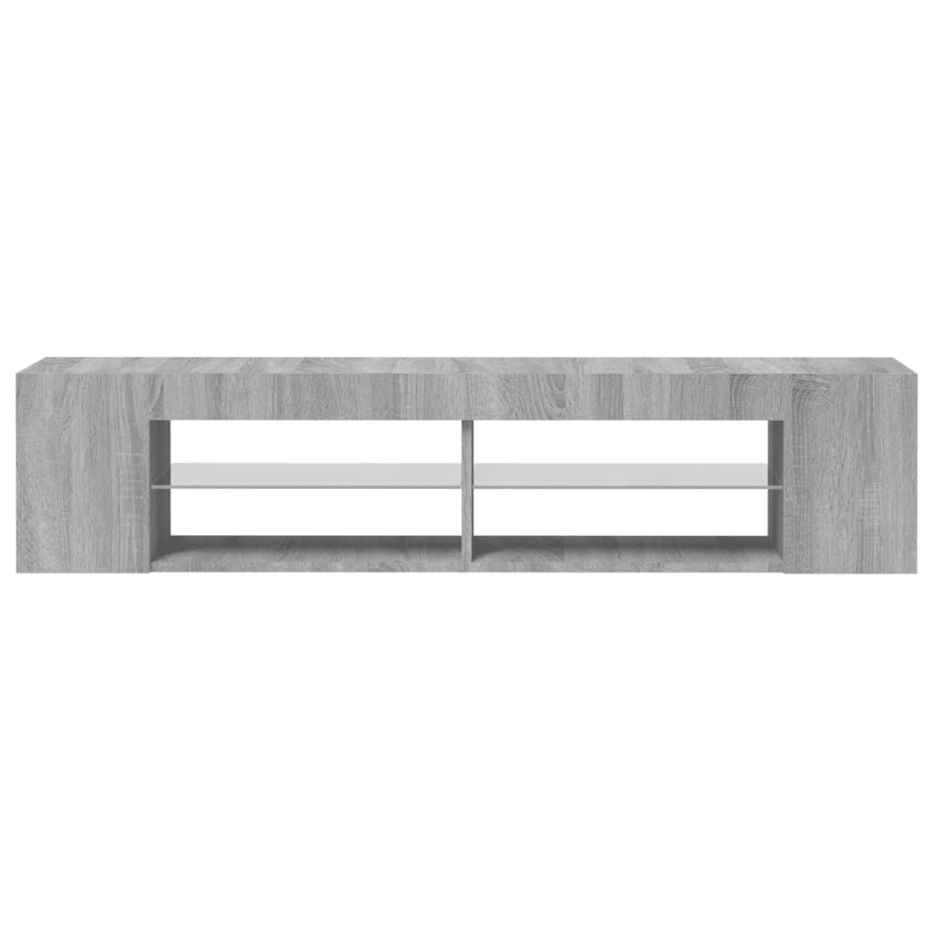 vidaXL Έπιπλο Τηλεόρασης με LED Γκρι Sonoma 135x39x30 εκ.