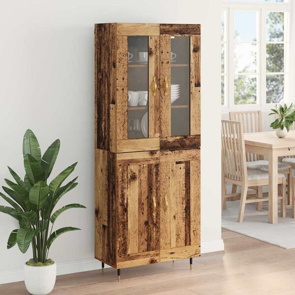 vidaXL Highboard 2 pcs &Pi;&alpha;&lambda;&iota;ό &xi;ύ&lambda;&omicron; &Epsilon;&pi;&epsilon;&xi;&epsilon;&rho;&gamma;&alpha;&sigma;&mu;έ&nu;&omicron; &xi;ύ&lambda;&omicron;