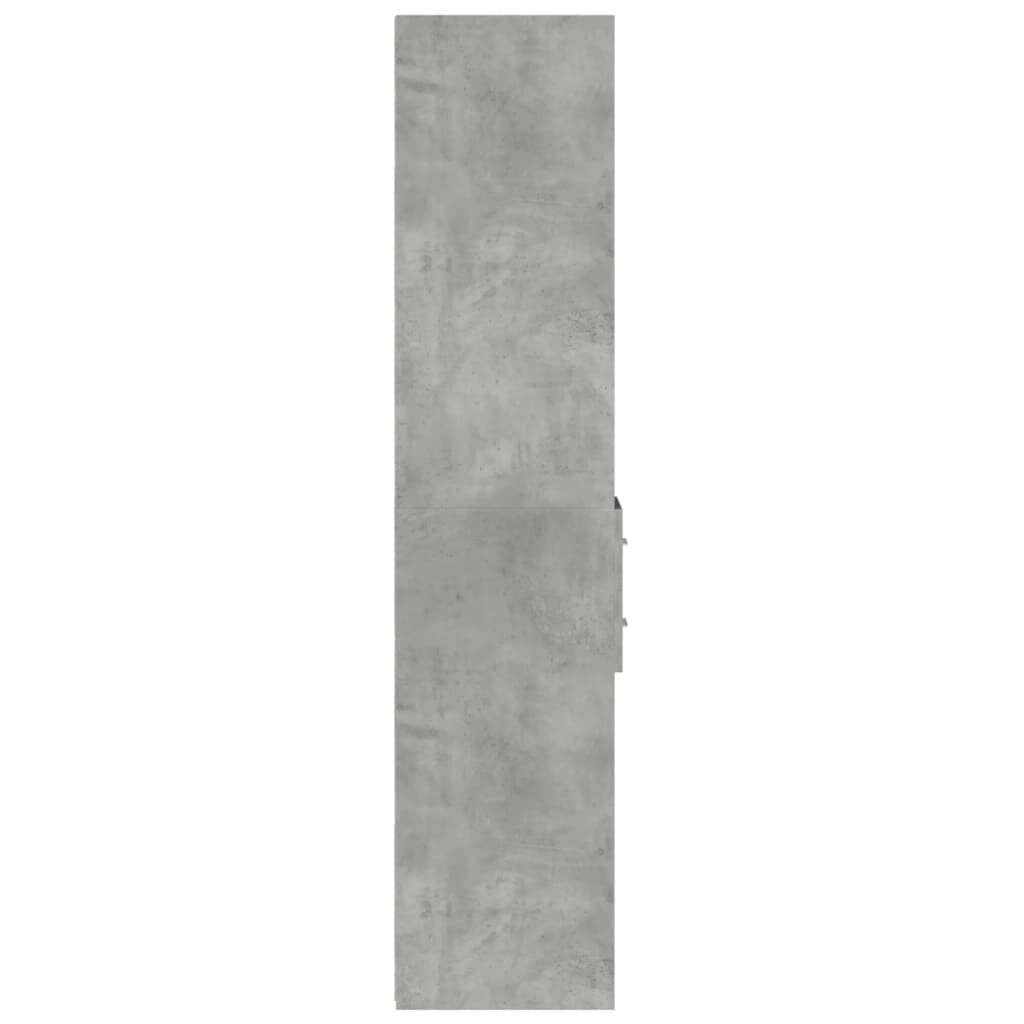 vidaXL Ντουλάπι Γκρι Σκυροδέματος 30x42,5x185 εκ. Επεξεργασμένο Ξύλο