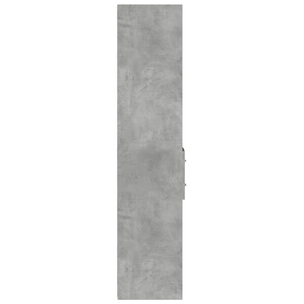 vidaXL Ντουλάπι Γκρι Σκυροδέματος 30x42,5x185 εκ. Επεξεργασμένο Ξύλο