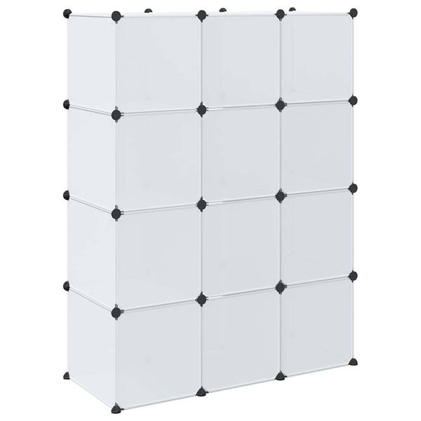 vidaXL Ντουλάπα Σπονδυλωτή 9 Τμήματα Άσπρη 109x36,5x143 εκ.