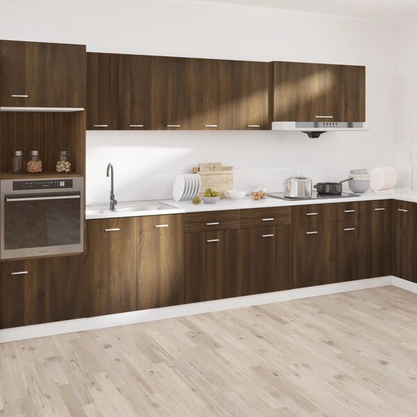 vidaXL Έπιπλο Με Συρτάρι Lyon Καφέ Δρυς 50x46x81,5εκ.