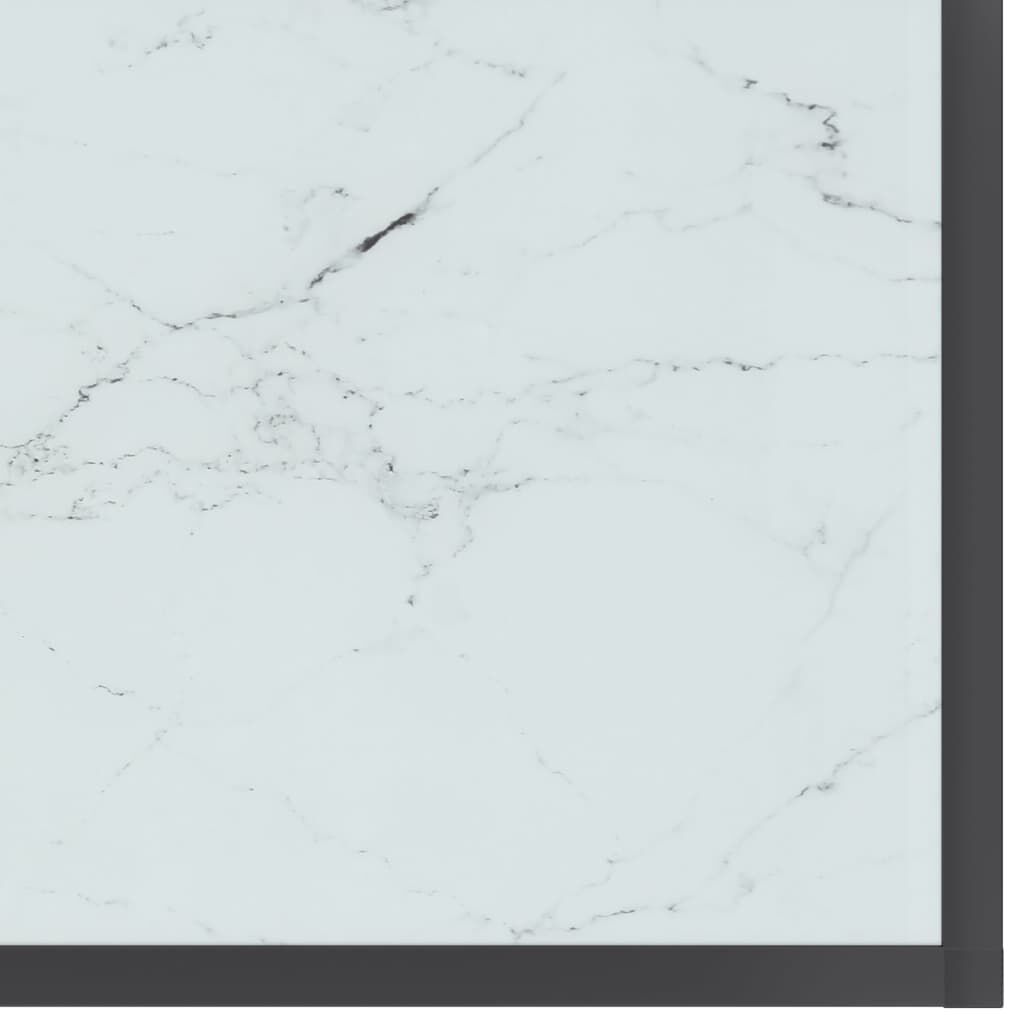 vidaXL Τραπέζι Κονσόλα Λευκό 140 x 35 x 75,5 εκ. από Ψημένο Γυαλί