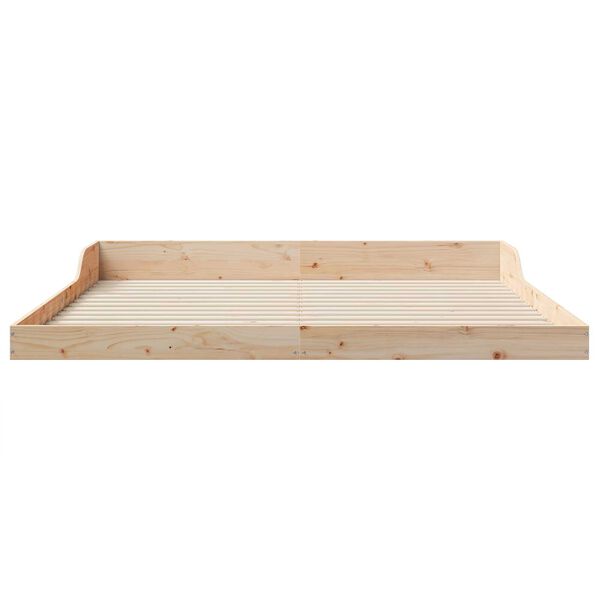 vidaXL Σκελετός Κρεβατιού Καφέ 180 x 210 cm Ξύλο πεύκου