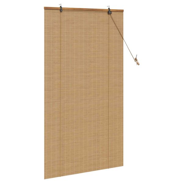 vidaXL Ρολά και Σκίες Παραθύρων Ανοιχτό καφέ 80 x 160 cm Μπαμπού