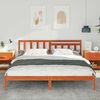 vidaXL Σκελετός Κρεβατιού Καφέ κεριού 180 x 200 cm Μασίφ ξύλο πεύκου