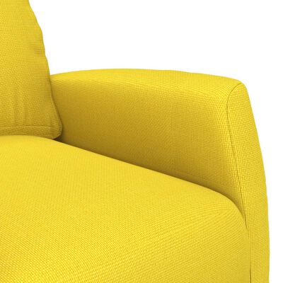 vidaXL Πολυθρόνα με Ανύψωση Ανοιχτό Κίτρινο Υφασμάτινη