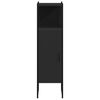 vidaXL Ντουλάπι Μπάνιου Μαύρο 33 x 33 x 120,5 εκ. Επεξεργασμένο Ξύλο