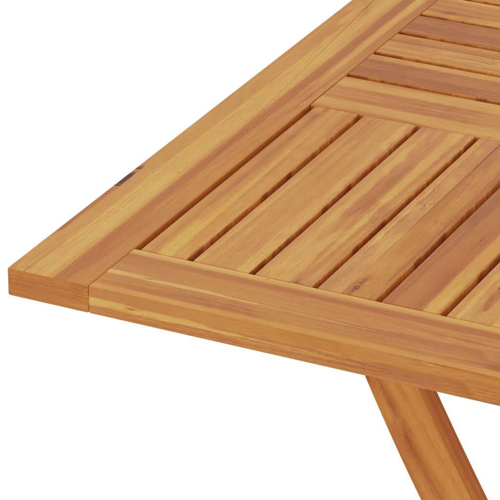 vidaXL Τραπέζι Κήπου Πτυσσόμενο 85 x 85 x 76 εκ. από Μασίφ Ξύλο Teak
