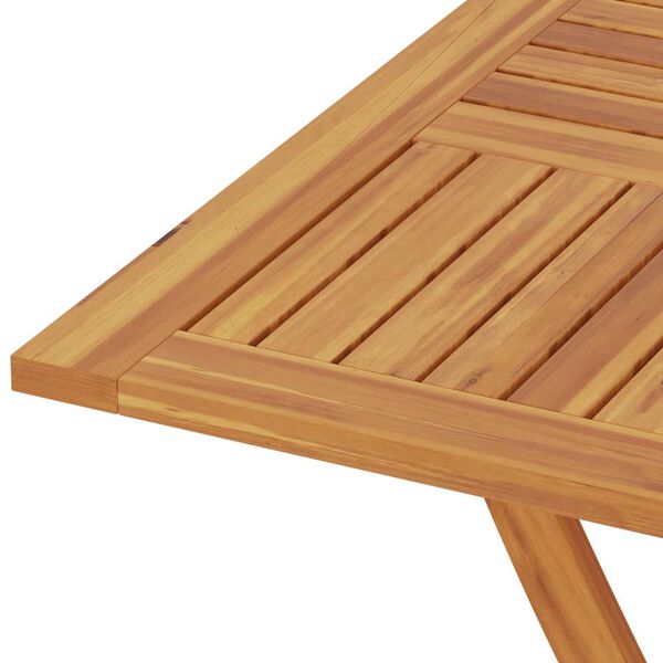 vidaXL Τραπέζι Κήπου Πτυσσόμενο 85 x 85 x 76 εκ. από Μασίφ Ξύλο Teak