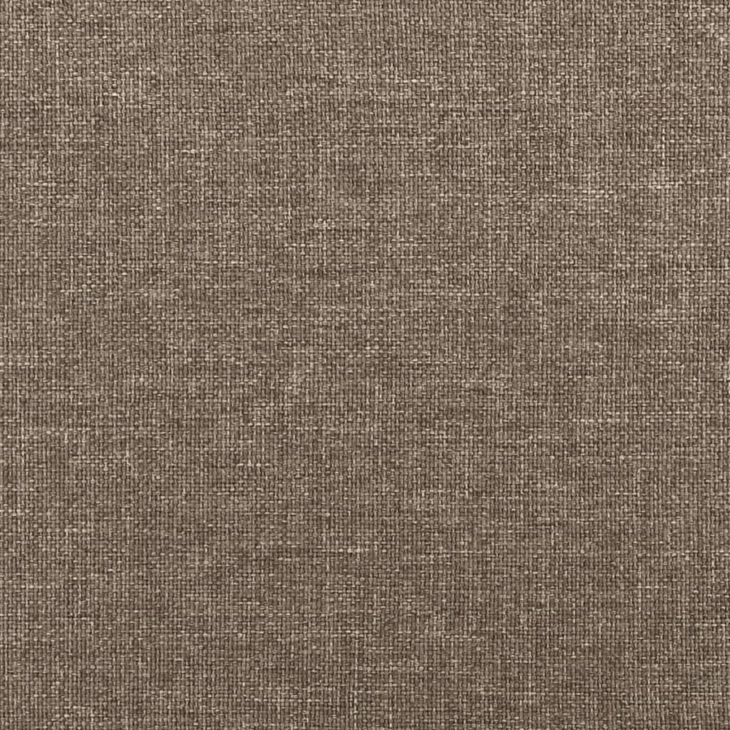 vidaXL Σκελετός Κρεβατιού Χωρίς Στρώμα Taupe 140x200 εκ. Υφασμάτινο