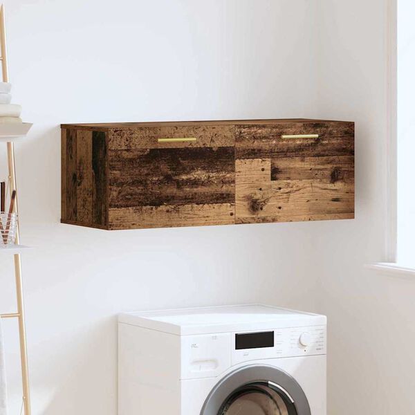 vidaXL Ντουλάπα Τοίχου Επιτοίχιο Παλαιό ξύλο 100 x 36.5 x 35 cm