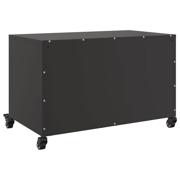 vidaXL Έπιπλο Τηλεόρασης Μαύρο 68x39x43,5 εκ. Χάλυβας
