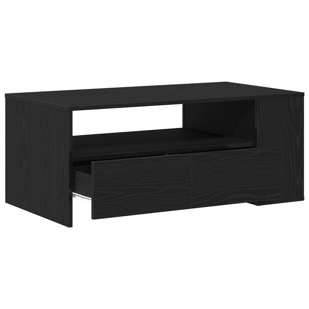 vidaXL Μαύρο Τραπεζάκι Σαλονιού 102x55x43.5 εκ Κατασκευασμένο από Μηχανικά Ξύλα