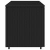 vidaXL Ντουλάπι Αποθήκευσης Κήπου Μαύρο 110x55,5x60,5 εκ. Συνθ. Ρατάν