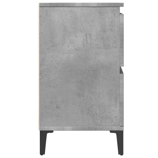 vidaXL Ντουλάπι Νιπτήρα Γκρι Σκυρ. 80 x 33 x 60 εκ. Επεξεργασμένο Ξύλο