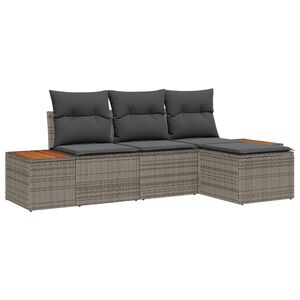 vidaXL &Sigma;&epsilon;&tau; &Kappa;&alpha;&nu;&alpha;&pi;έ &Kappa;ή&pi;&omicron;&upsilon; &mu;&epsilon; &mu;&alpha;&xi;&iota;&lambda;ά&rho;&iota; 4 pcs &Gamma;&kappa;&rho;&iota; &sigma;&upsilon;&nu;&theta;&epsilon;&tau;&iota;&kappa;ό &rho;&alpha;&tau;ά&nu;