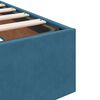 vidaXL Οθωμανικό κρεβάτι με στρώμα Σκούρο μπλε 120x200cm Velvet