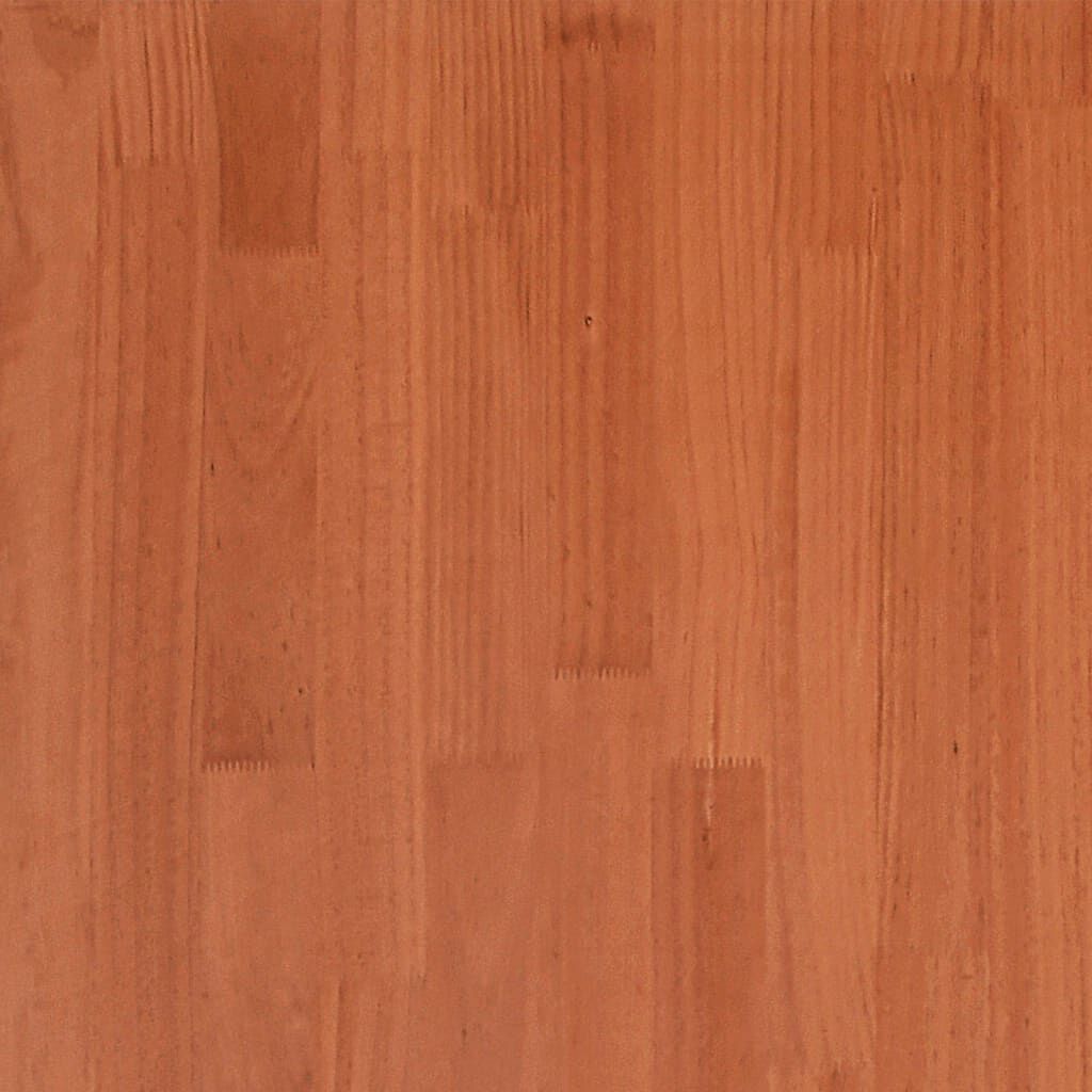 vidaXL Σκελετός Κρεβατιού Χωρίς Στρώμα Καφέ 140x200 Μασίφ Ξύλο Πεύκου